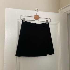 Black Mini Skirt with Built-in Shorts
